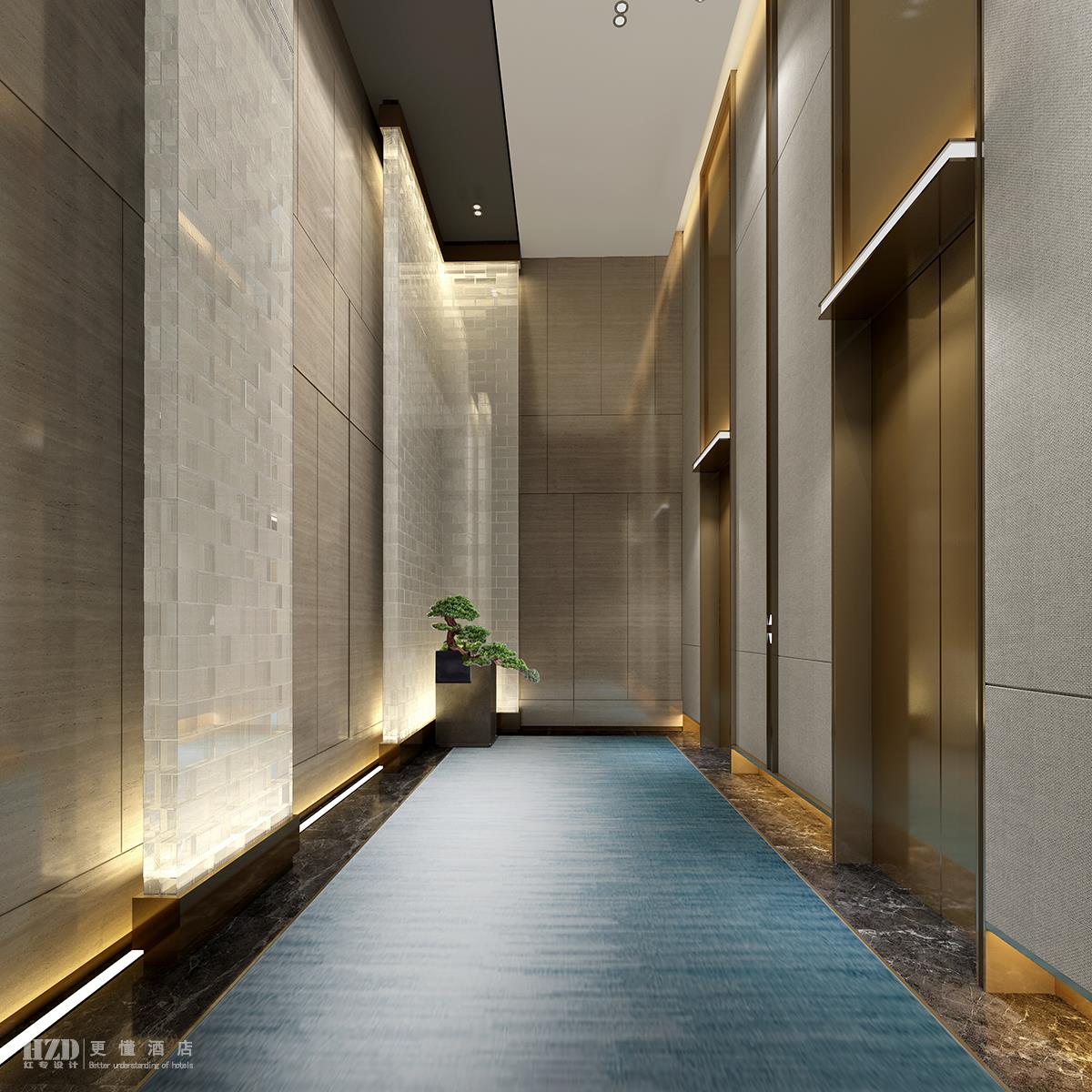 酒店楼电梯厅设计
